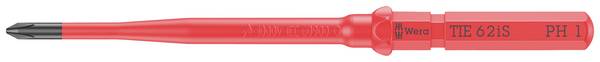 Wera Kraftform Kompakt VDE 62 iS PH 1 x 157 mm TIE pour électricien cruciforme Lame interchangeable 2.5 mm PH 1