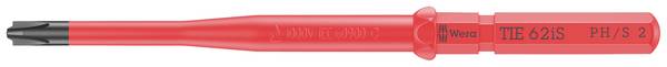 Wera Kraftform Kompakt VDE 62 iS PH/S # 2 x 157 mm TIE pour électricien plus/moins Lame interchangeable 2 mm