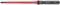 Tournevis rouge de la marque Wera avec l'inscription 'I1 TX6.5/65I PZ 1' sur manche noir.