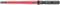 Un tournevis rouge avec une pointe noire et l'inscription 'Wiha TIE 651 PZ/S2'.