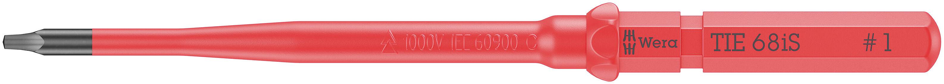 Un tournevis rouge portant l'inscription 'TTF 86S #1'.