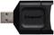 Adaptateur USB noir portant l'inscription 'Kingston'.