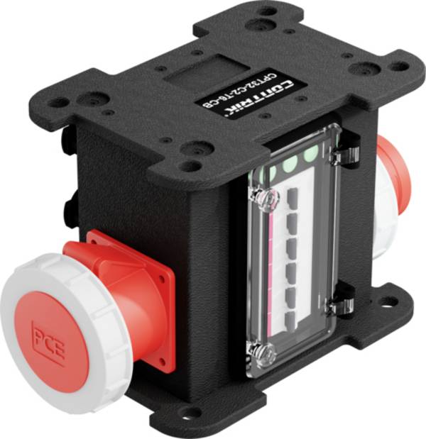 Contrik 1028847 1 pièce Bloc multiprise noir
