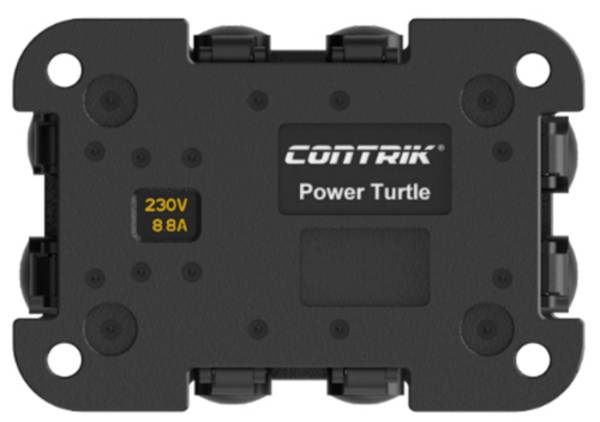 Contrik 1029197 1 pièce Bloc multiprise noir