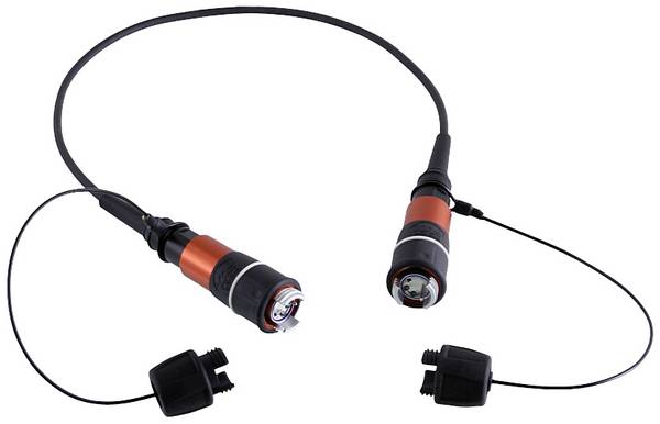 Neutrik 1028229 fibre optique FO Câble de raccordement 2 m noir [1x EBC - 1x EBC]  Multimode