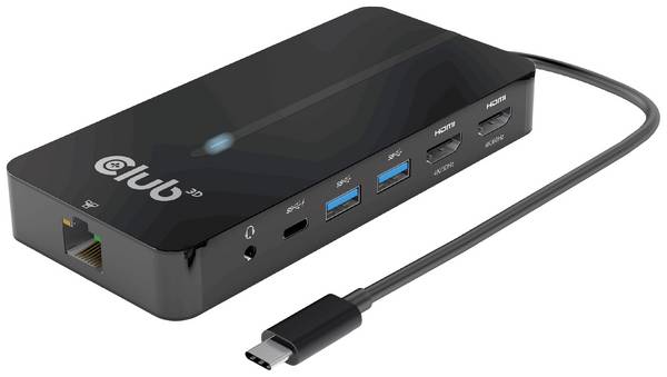 club3D Station d'accueil USB-C® USB-7-in1-HUB USB-C Convient pour les marques: Club 3D