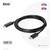 Câble Club3D USB-C vers HDMI. Prend en charge 4K à 120 Hz et 8K à 60 Hz. Compatible HDR10. Câble noir d'environ 1,8 mètre de long.