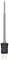 Un thermocouple de type K avec une poignée en plastique noir et une longue sonde métallique fine pour mesurer les températures.