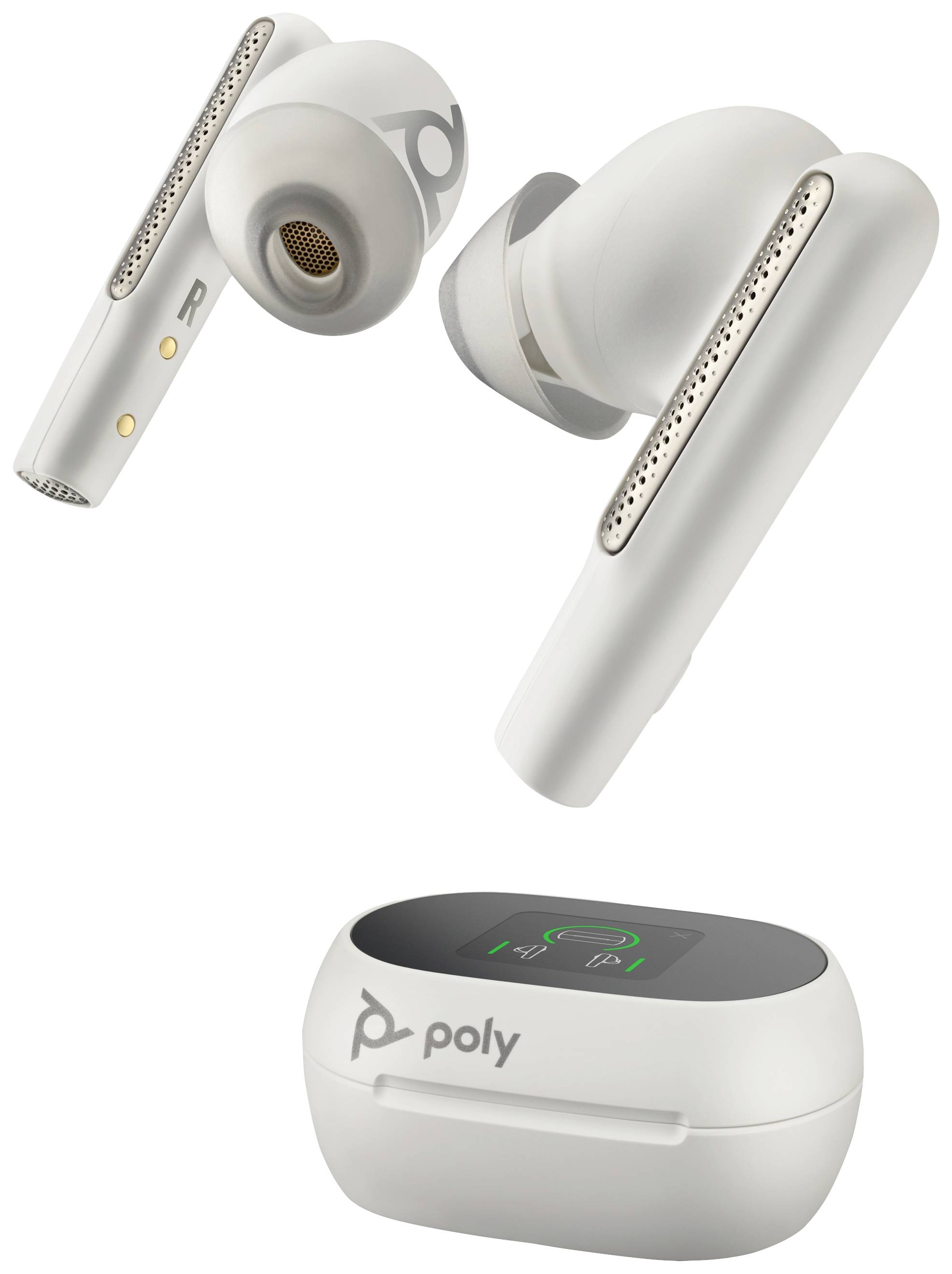 POLY Voyager Free 60+ UC écouteur+boite tactile Blanc USB-A-1