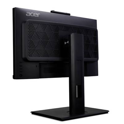 Vue arrière d'un moniteur d'ordinateur noir sur un socle rectangulaire. Le logo Acer est visible dans le coin supérieur.