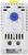 L'image montre un thermostat blanc avec un bouton de réglage bleu, et une échelle de température allant de 0 à 60 degrés Celsius.
