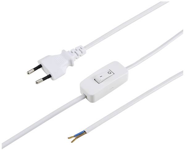 Sygonix SY-6385374 alimentation Câble de raccordement  blanc 1.50 m