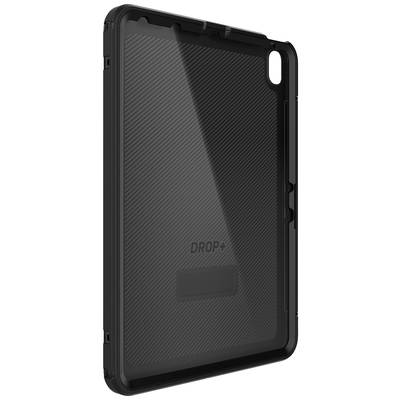 Étui de protection noir robuste pour tablette, avec des coins renforcés. Adapté pour une protection supplémentaire contre les chutes et les rayures.