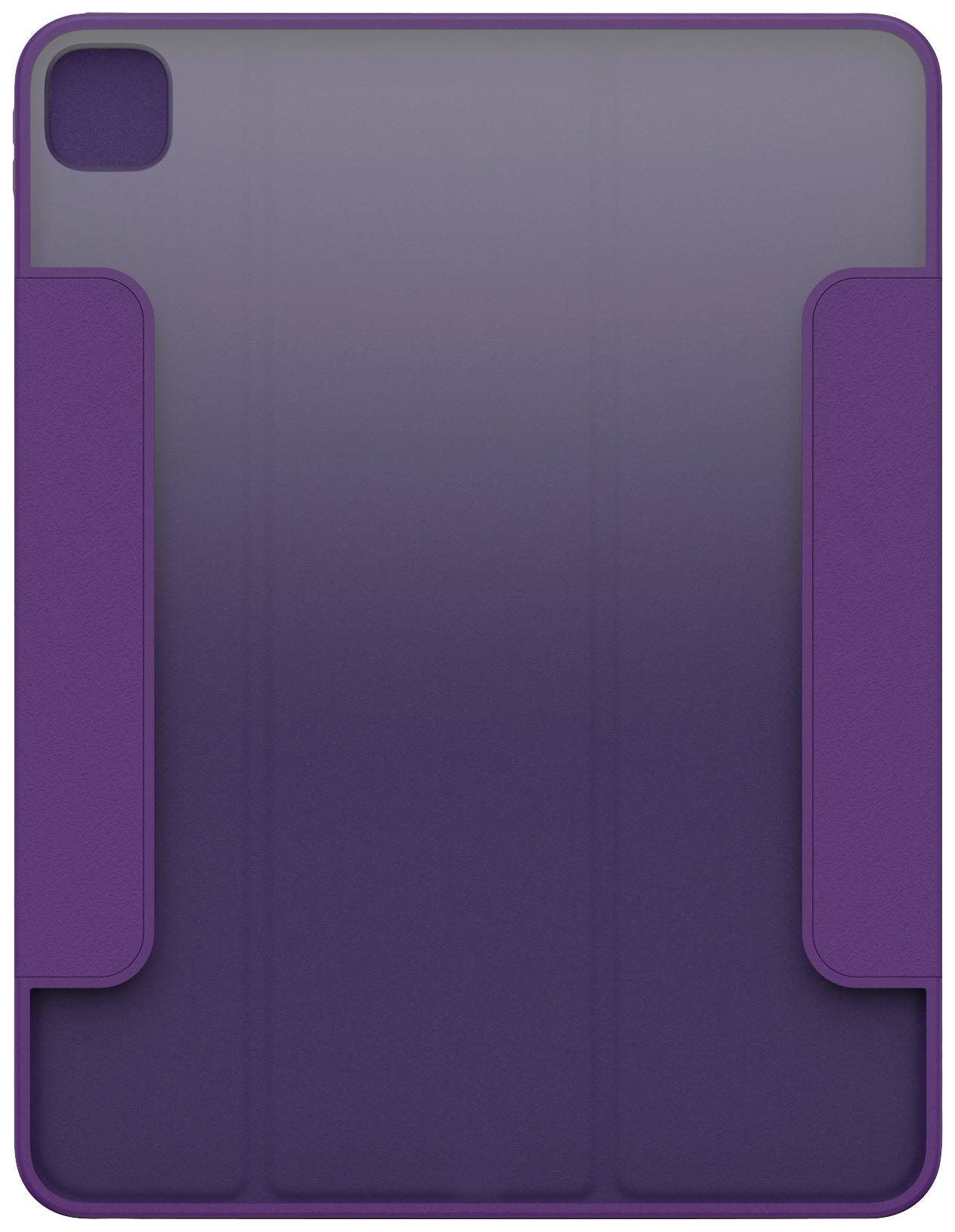 Étui pour tablette Lila en plastique avec rabat, offrant protection et stabilité.