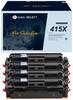 G&G Toner remplace HP 415X compatible pack bundle noir, cyan, magenta, jaune W2030X/W2031X/W2033X/W2032X GS-H415X-4P