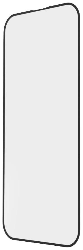 Un écran de smartphone rectangulaire, orienté verticalement, avec un cadre noir et un affichage blanc est visible.