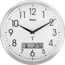Horloge murale Mebus 19422 radiopiloté(e) 30 cm x 30 mm argent