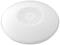 Dispositif rond blanc avec un motif au centre. Il ressemble à un appareil électronique moderne, probablement destiné à la communication sans fil.