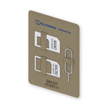 Teltonika PR5MEC19 Adaptateur SIM avec outil d'extraction de carte SIM Adapté de: Nano SIM Adapté vers: Micro SIM