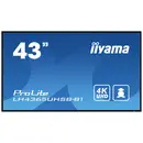 Iiyama ProLite LH4365UHSB-B1 Ecran affichage dynamique CEE: E (A - G) 108 cm (42.5 pouces) 3840 x 2160 Pixel 24/7 Foncti