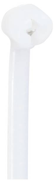TRU COMPONENTS TC-12814144 Serre-câble 100 mm 3 mm naturel avec languette métallique, résiste aux produits chimiques 100 pc(s)