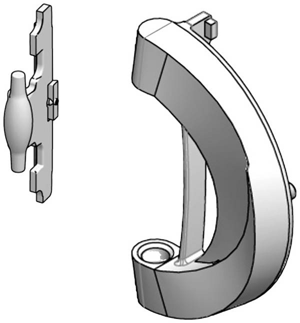 nVent SCHROFF 27230196 19 pouces  Support de porte d'armoire électrique