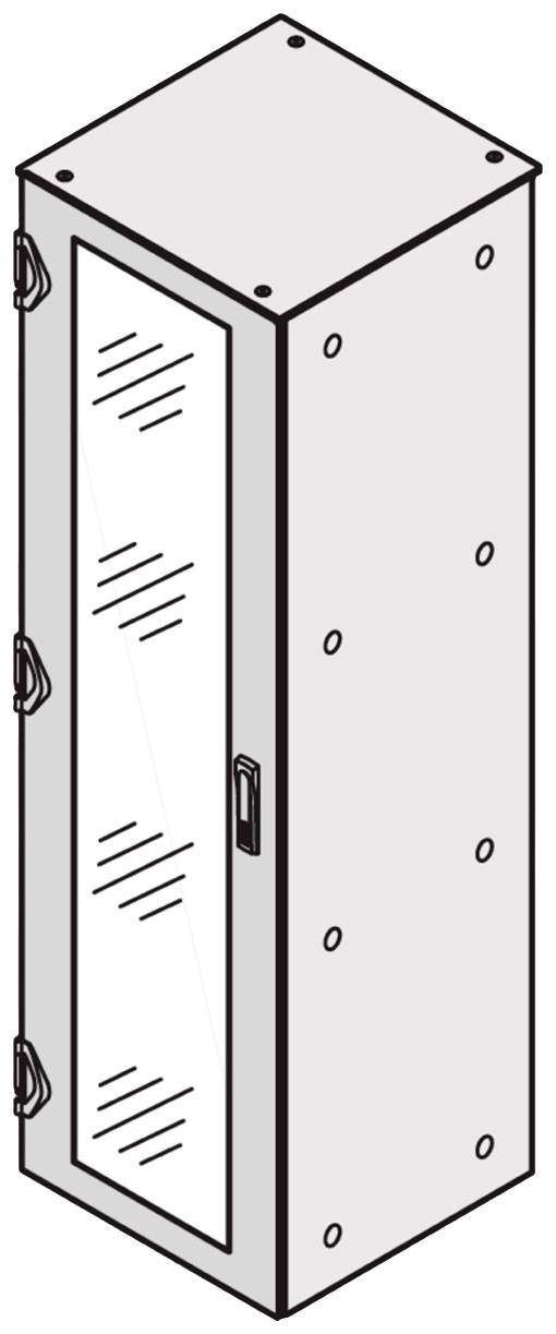 nVent SCHROFF 21130909 19 pouces Porte vitrée pour armoire électrique 42 UH noir/gris