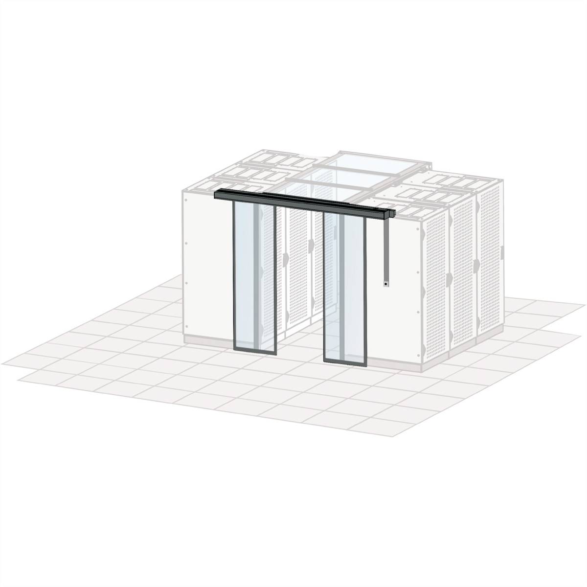 nVent SCHROFF 21130073 19 pouces Porte coulissante pour armoire électrique noir/gris