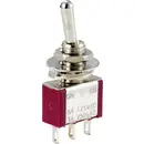 TRU COMPONENTS TC-12819600 Interrupteur à levier 125 V/AC, 250 V/AC 6 A 1 x On/On à accrochage 1 pc(s)