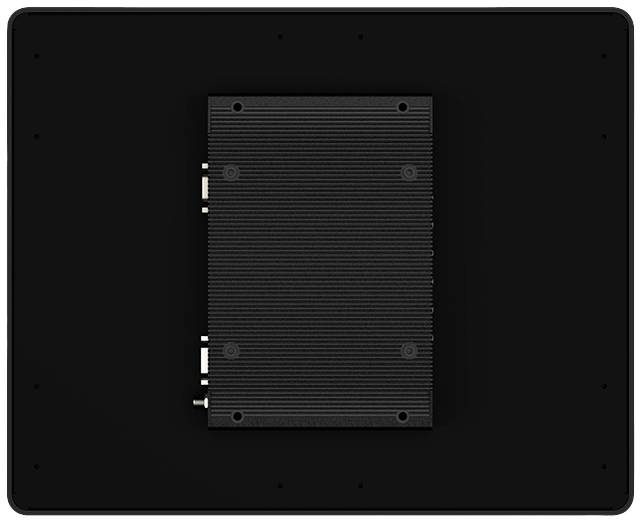 Un appareil rectangulaire noir sur un fond noir.