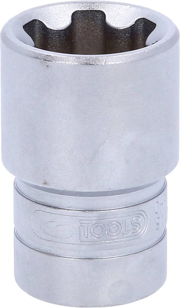 Douille métallique à profil intérieur dodécagonal, avec logo 'KS TOOLS' gravé.