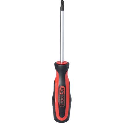 Un tournevis à tête cruciforme rouge et noir, adapté aux travaux de précision et aux applications polyvalentes.