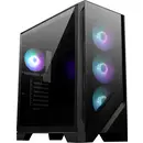 Tour midi MSI PC- Gehäuse MSI MAG FORGE 320R AIRFLOW - Boîtier gaming noir 3 ventilateurs LED pré-installés, 1 ventilate