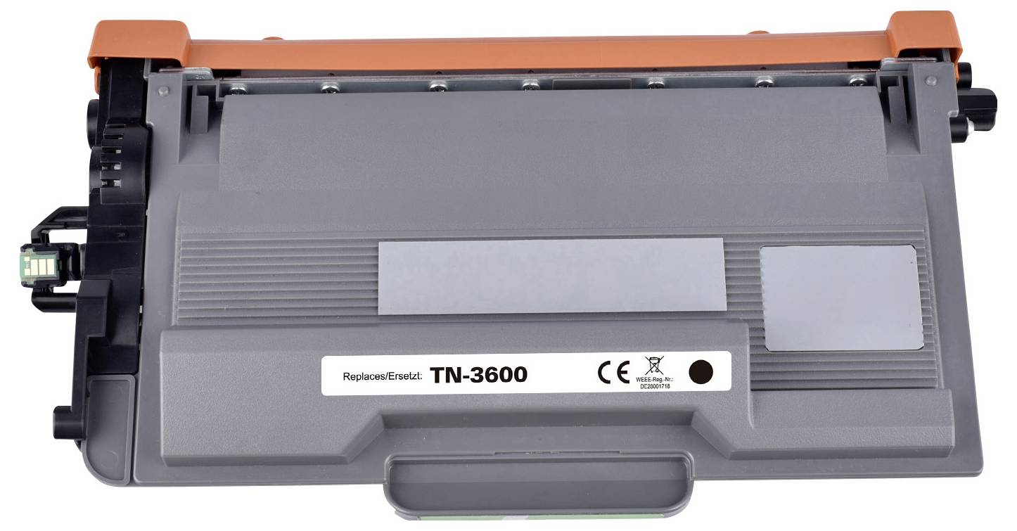 Cartouche de toner Drucker, modèle 'TN-3600', gris-orange, avec marquage CE.