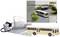 Système Faller Car Start-Set Bus MB O405 avec décorations ; Kit de modèle de bus avec accessoires pour créer une scène miniature de rue.