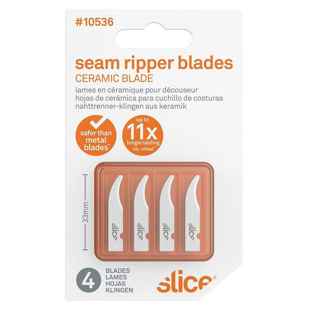 Slice 10536 Lames de rechange en céramique, séparateur de couture arrondi 4 pc(s)-4