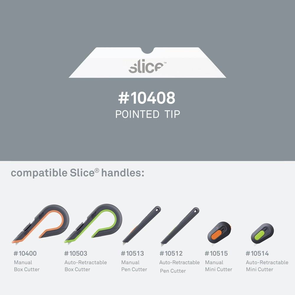Slice 10408 Lames de rechange en céramique, coins pointues 4 pc(s)-3