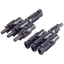 Adaptateur en T photovoltaïque 2800015 3/1 noir BKL Electronic Contenu: 2 pc(s)