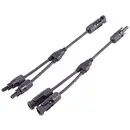 BKL Electronic 2800020 2/1 Connecteur en Y 4 mm² Longueur de câble 0.30 m