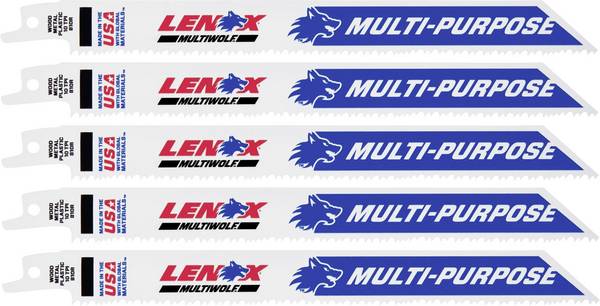 Lenox 20580810R Lame de scie sabre BIM pour applications universelles 203 x 19 x 1,3 mm Longueur lame de scie 203 mm 5 pc(s)