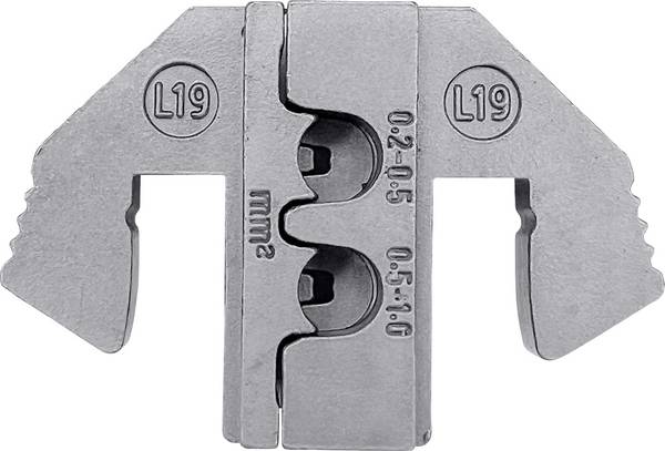 TOOLCRAFT  TO-9625866 Matrice à sertir pour contact MCP 6.3/4.8K & SPT (SWS)  0.2 à 1 mm²   adapté pour marque (pinces) TOOLCRAFT