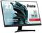 Un moniteur informatique affiche une image de robot futuriste avec les spécifications « G-Master G2770HSU, 27 pouces, 0,2 ms MPRT, 180 Hz, Fast IPS, Red Eagle », de iiyama.