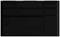 Un objet noir rectangulaire avec plusieurs lignes verticales et horizontales sur sa surface.