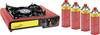 Rothenberger Industrial gaz Réchaud de camping Gourmet Piezo RS 220 + RoButan 220g 1500004214 acier inoxydable