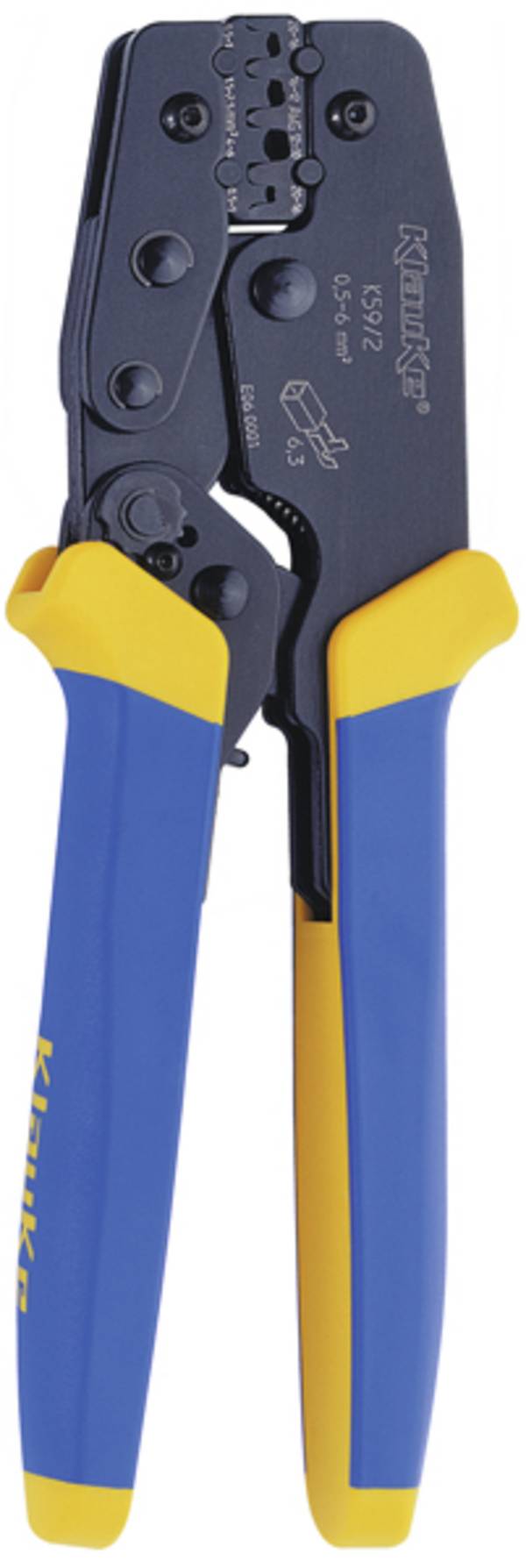 Klauke K592 K592 Insert à compression pour connecteur plat non-isolé, pour cosses faston non-isolées, pour connecteurs Faston non-isolés  0.5 à 6 mm²