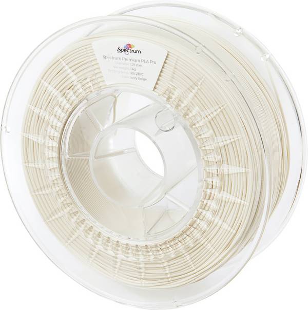Spectrum Filaments 80421 PLA Pro Filament PLA Pro résiste aux chocs 1.75 mm 1000 g ivory beige, beige  1 pc(s)
