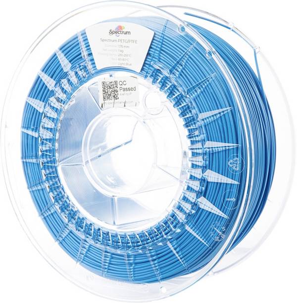 Spectrum Filaments 80745 PET-G/PTFE Filament PETG/PTFE résistant aux produits chimiques 1.75 mm 1000 g Light Blue, bleu  1 pc(s)