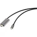 Câble adaptateur SpeaKa Professional USB-C® / HDMI USB-C® mâle, Fiche mâle HDMI-A, USB-C® femelle 1.00 m noir SP-1287585