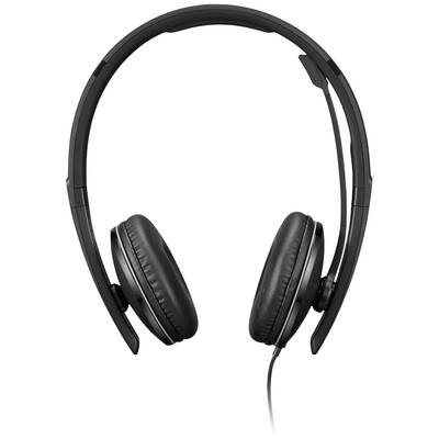 Casque noir avec des écouteurs rembourrés et un arceau fin, idéal pour un plaisir audio personnel.
