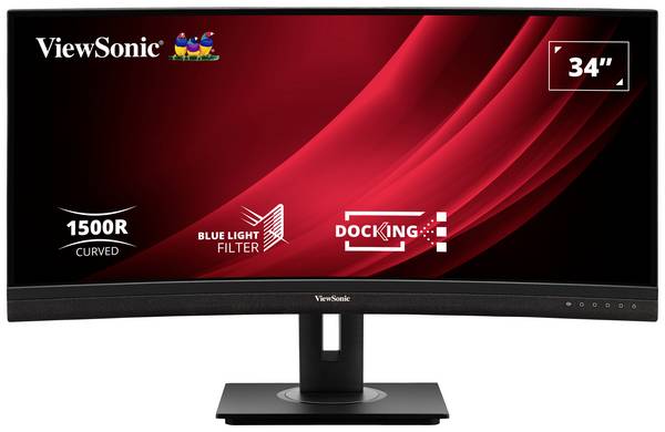 Moniteur LED Viewsonic VG3456C  CEE F (A - G) 86.4 cm 34 pouces  3440 x 1440 pixels 21:9 5 ms DisplayPort VA LED